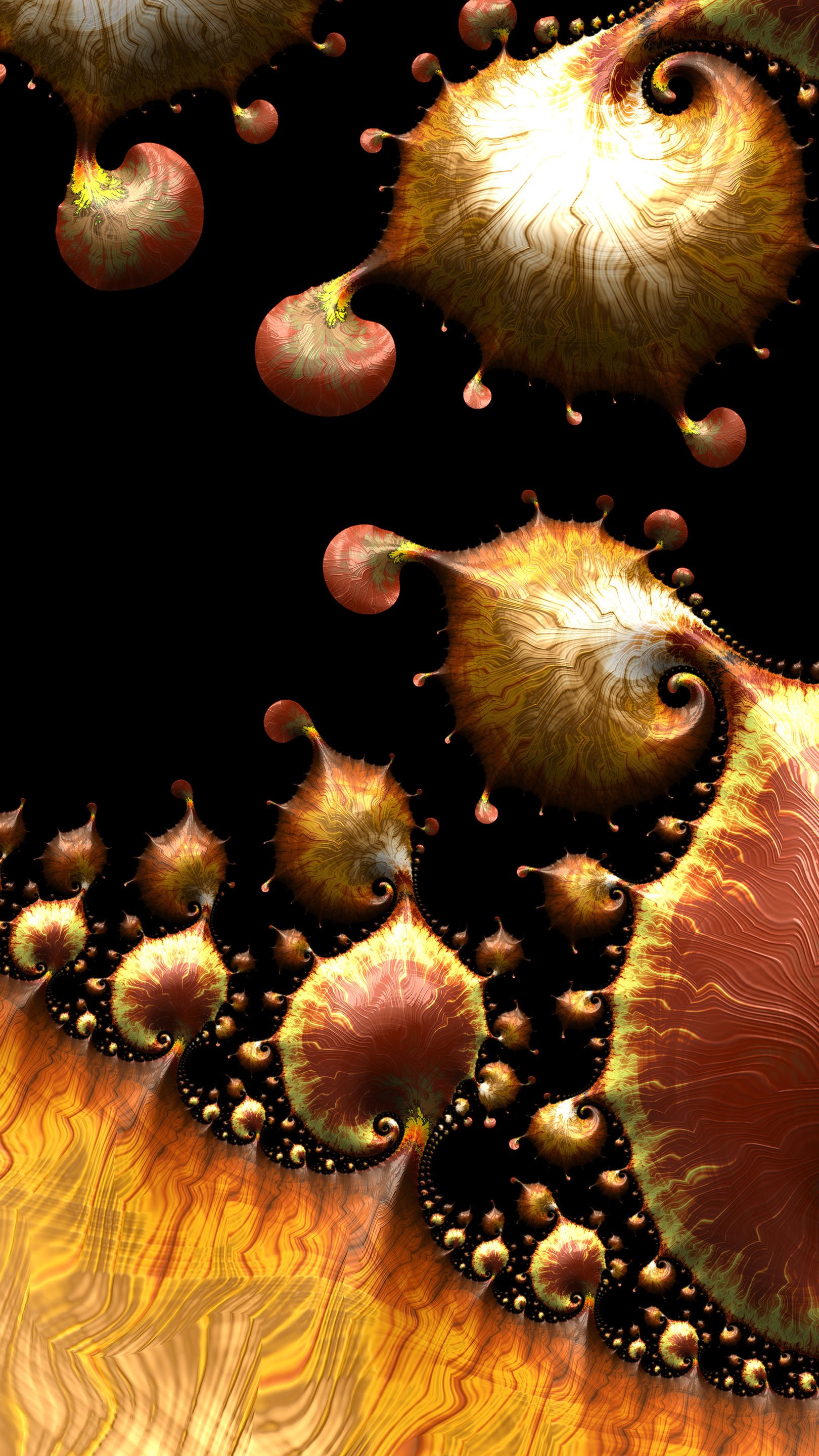 Trippy Psychedelic Fractal Wallpaper by Dr-Pen