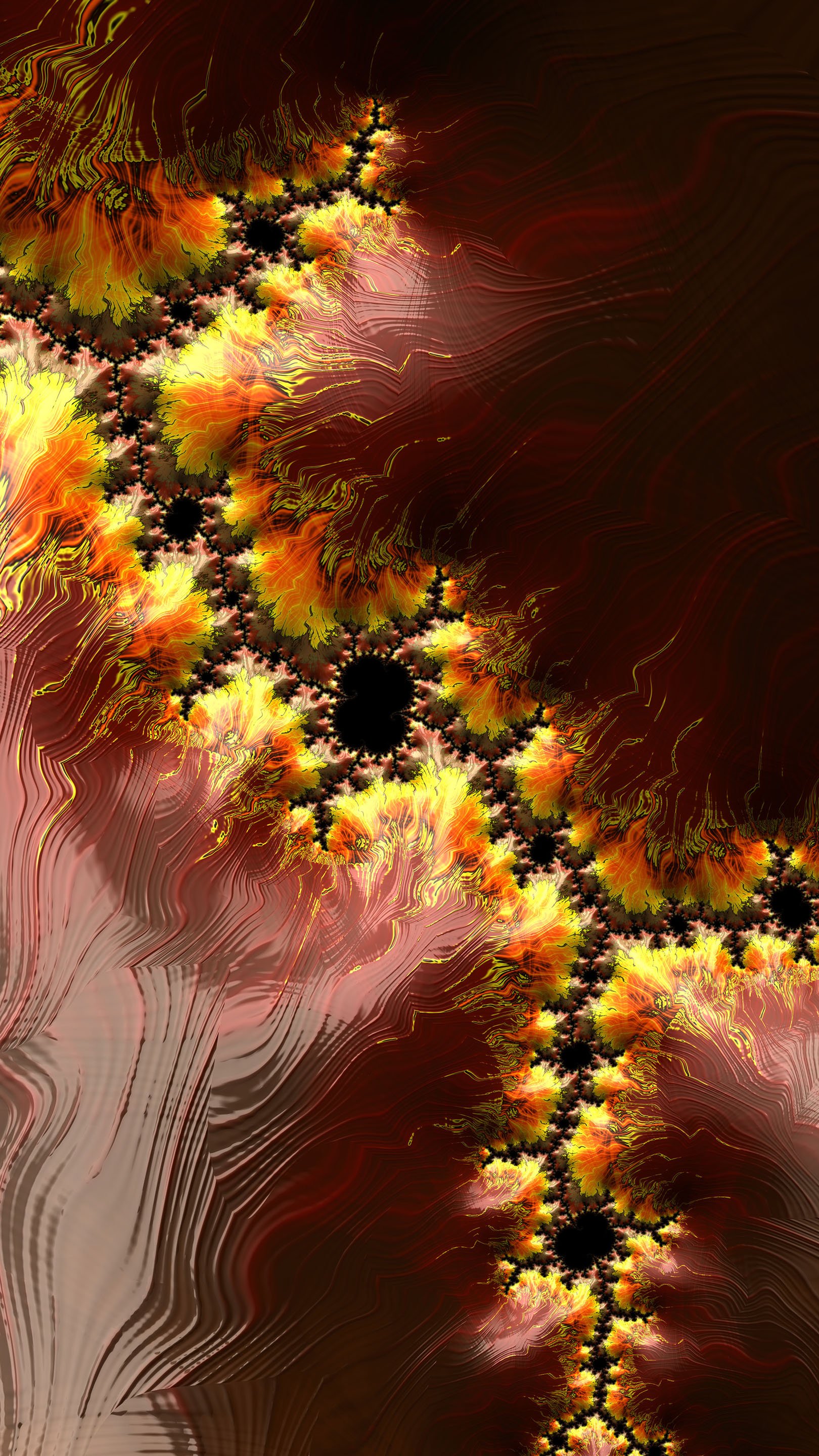 Trippy Psychedelic Fractal Wallpaper by Dr-Pen