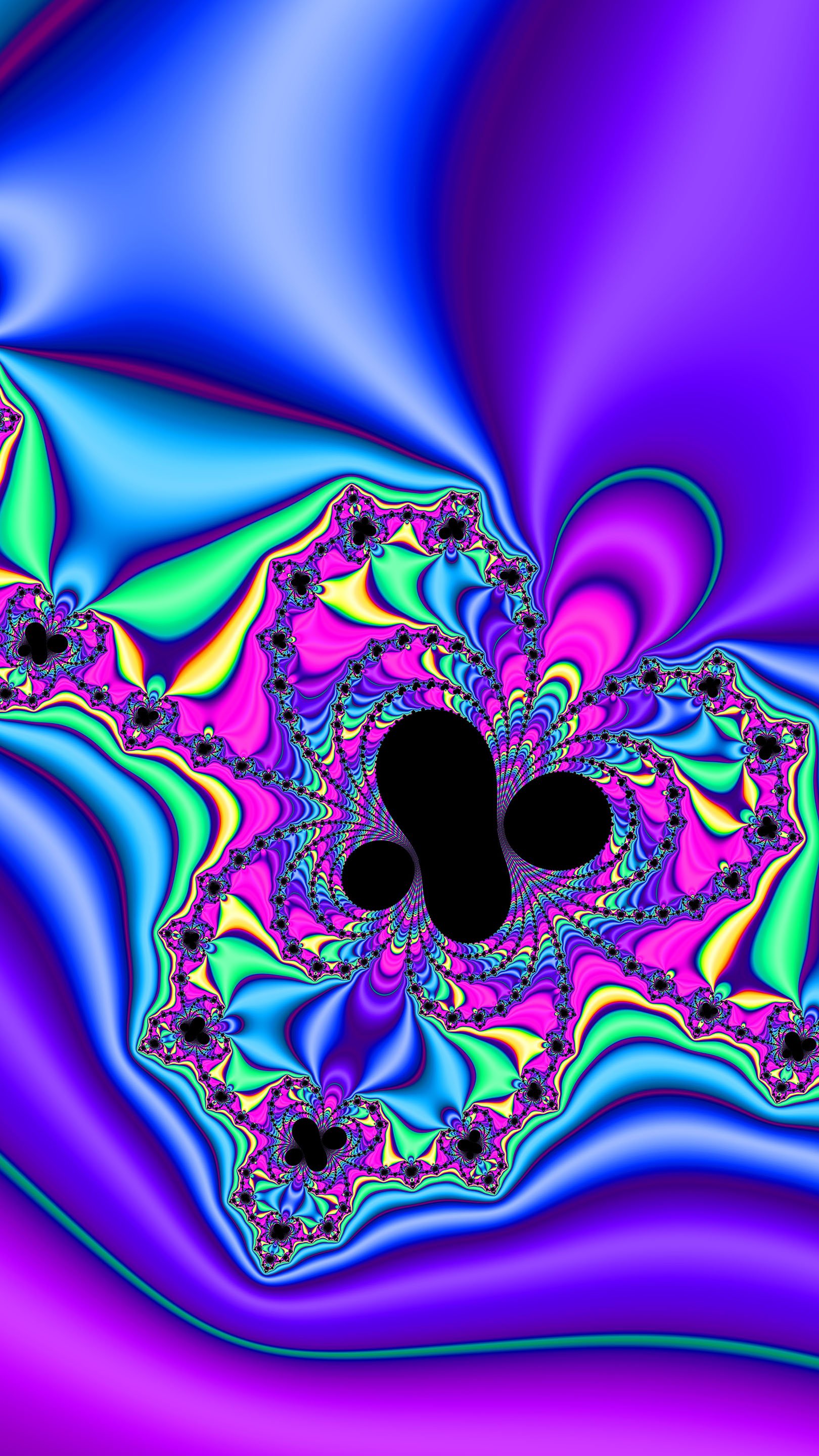 Trippy Psychedelic Fractal Wallpaper by Dr-Pen