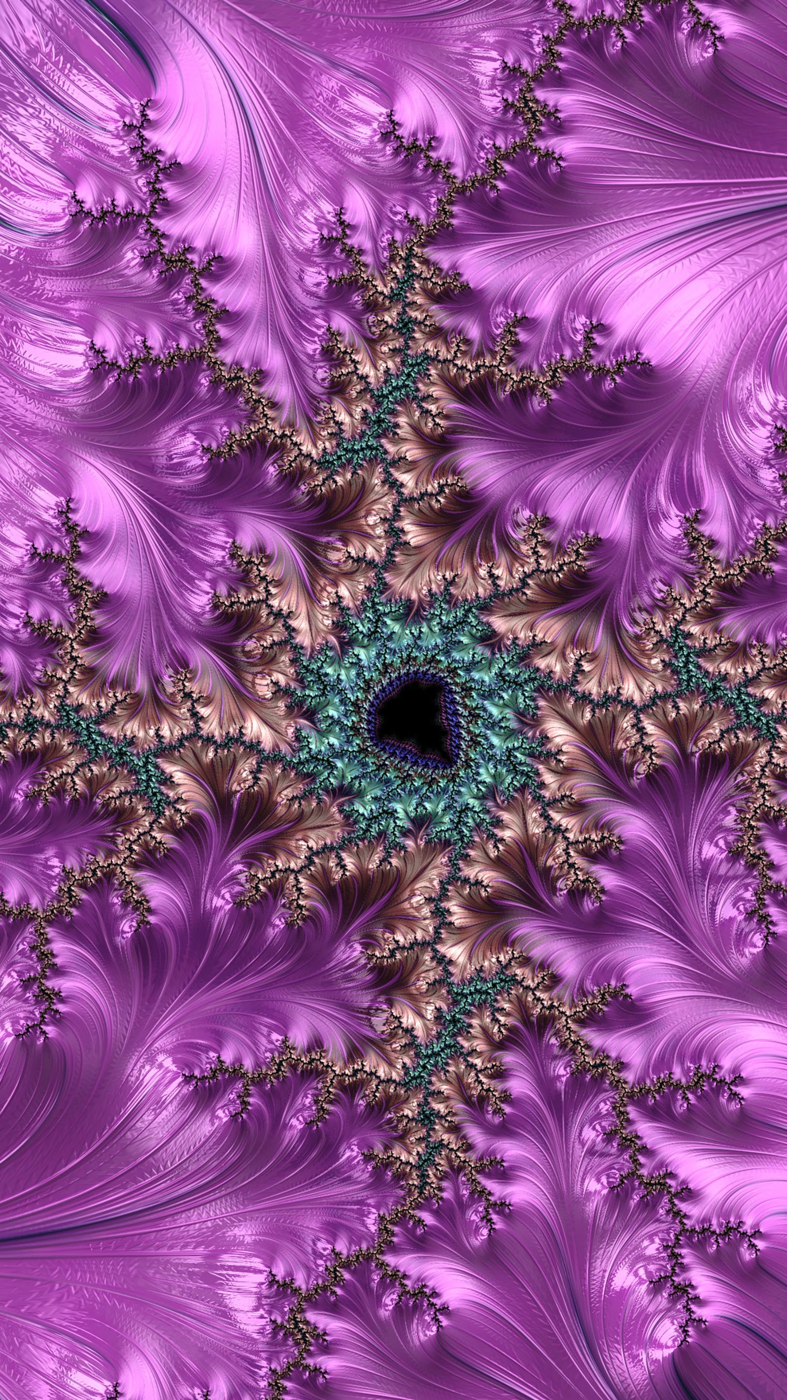Trippy Psychedelic Fractal Wallpaper by Dr-Pen