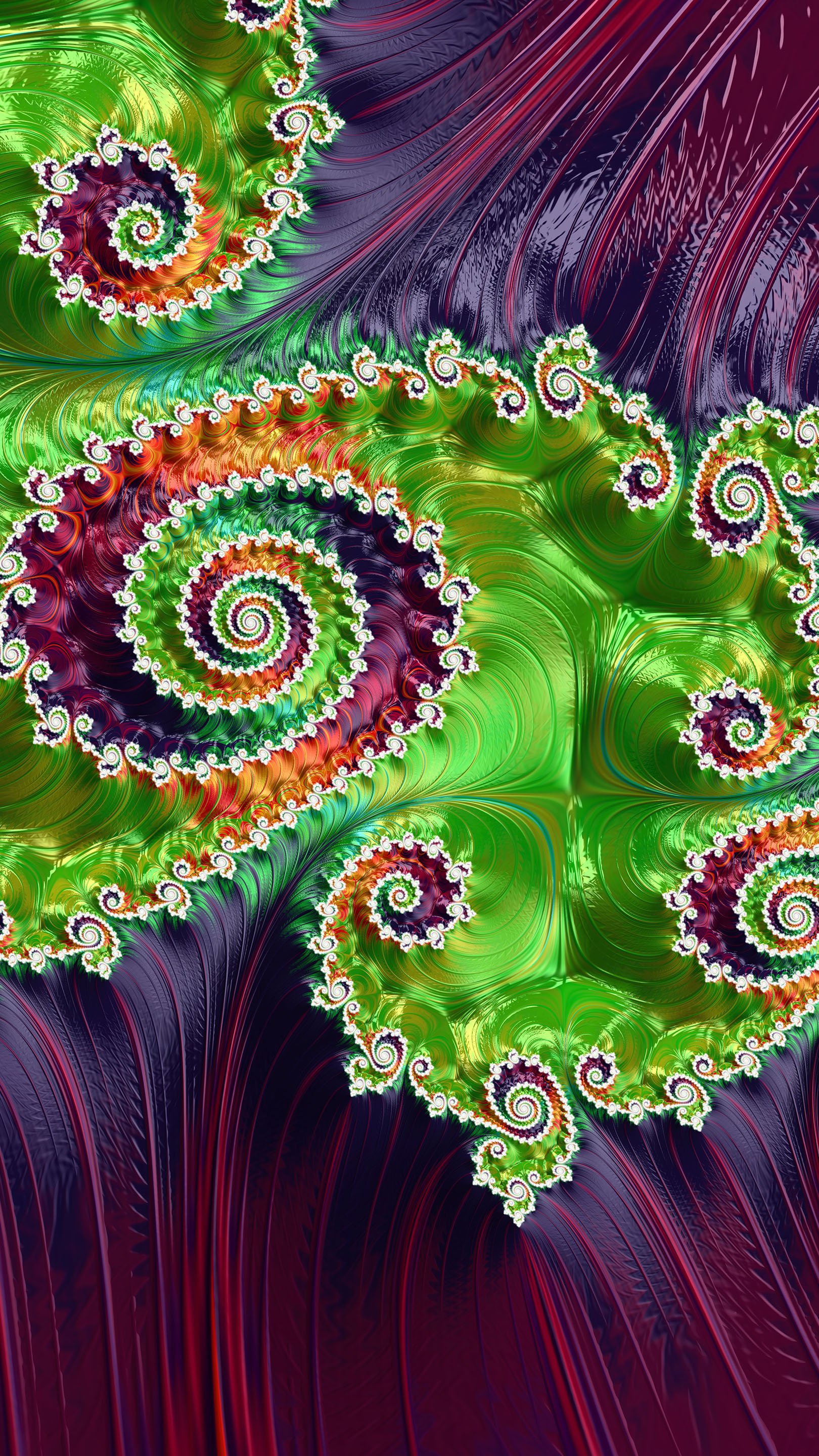 Trippy Psychedelic Fractal Wallpaper by Dr-Pen - Mobile Abyss