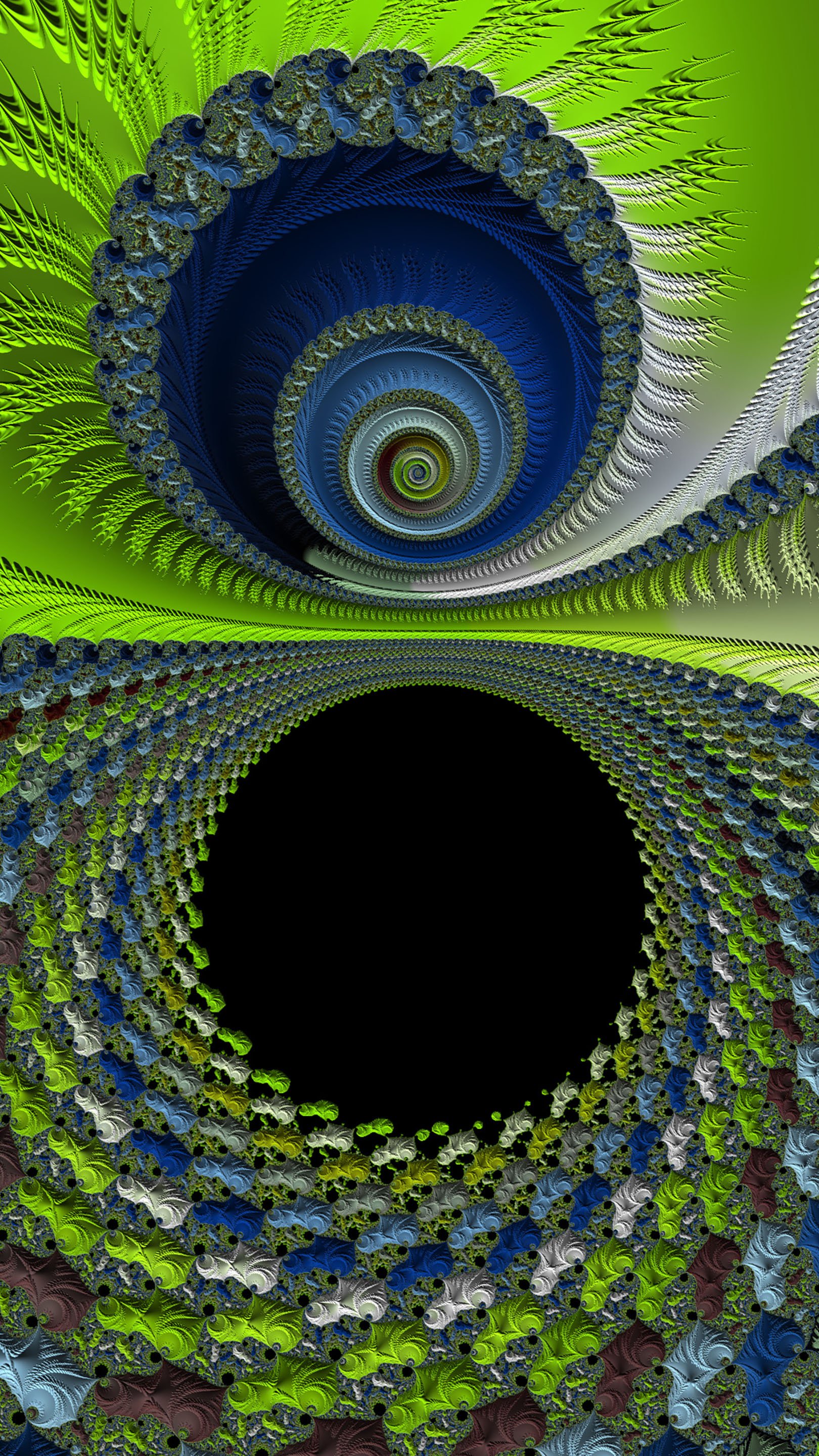 Trippy Psychedelic Fractal Wallpaper by Dr-Pen