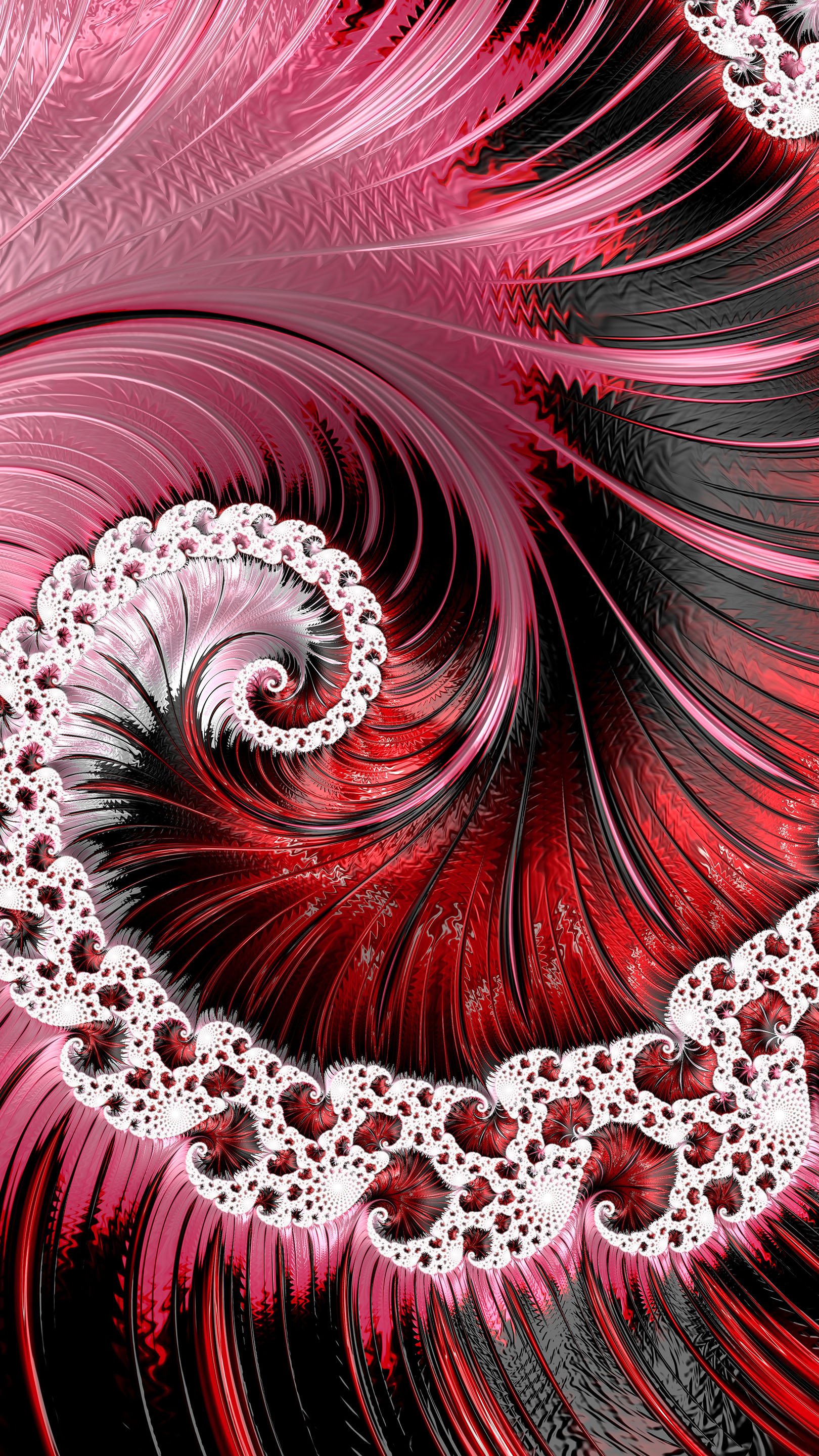 Trippy Psychedelic Fractal Wallpaper by Dr-Pen