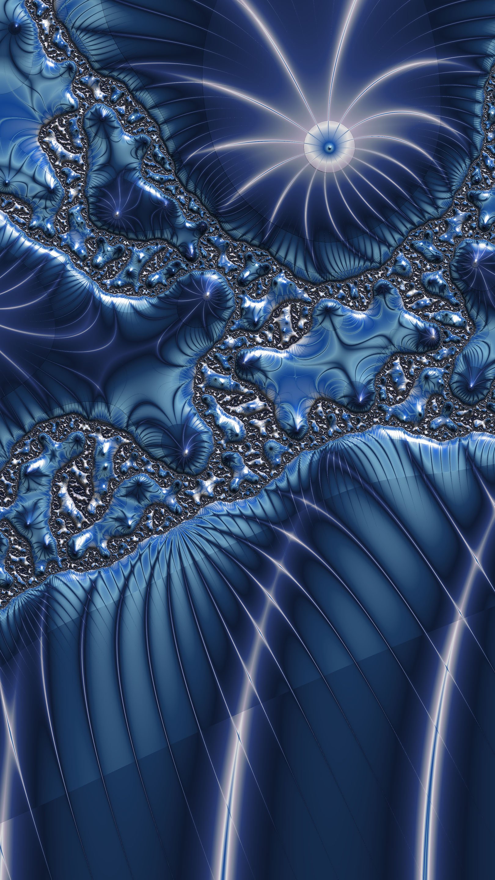 Trippy Psychedelic Fractal Wallpaper by Dr-Pen