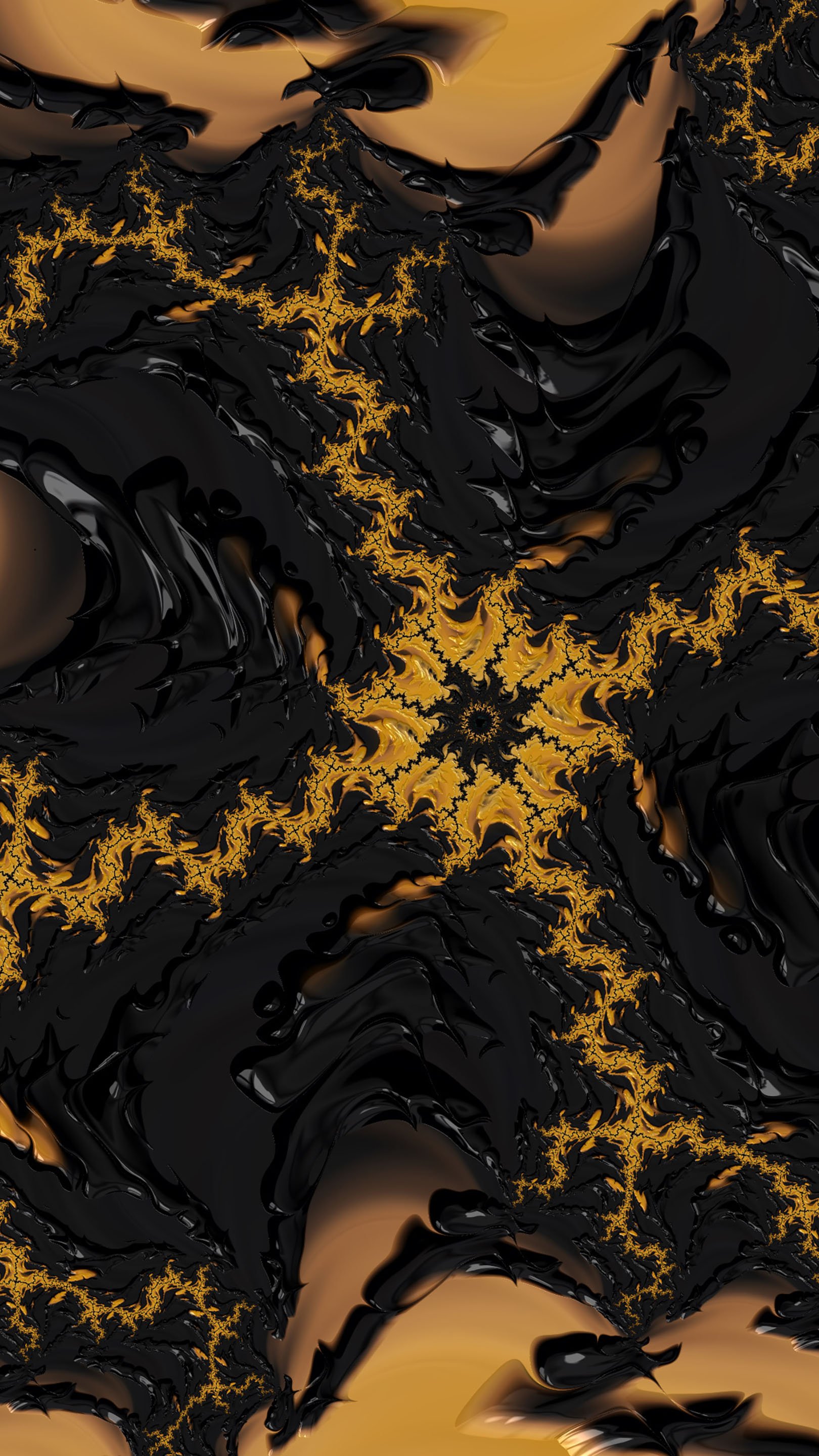 Trippy Psychedelic Fractal Wallpaper by Dr-Pen