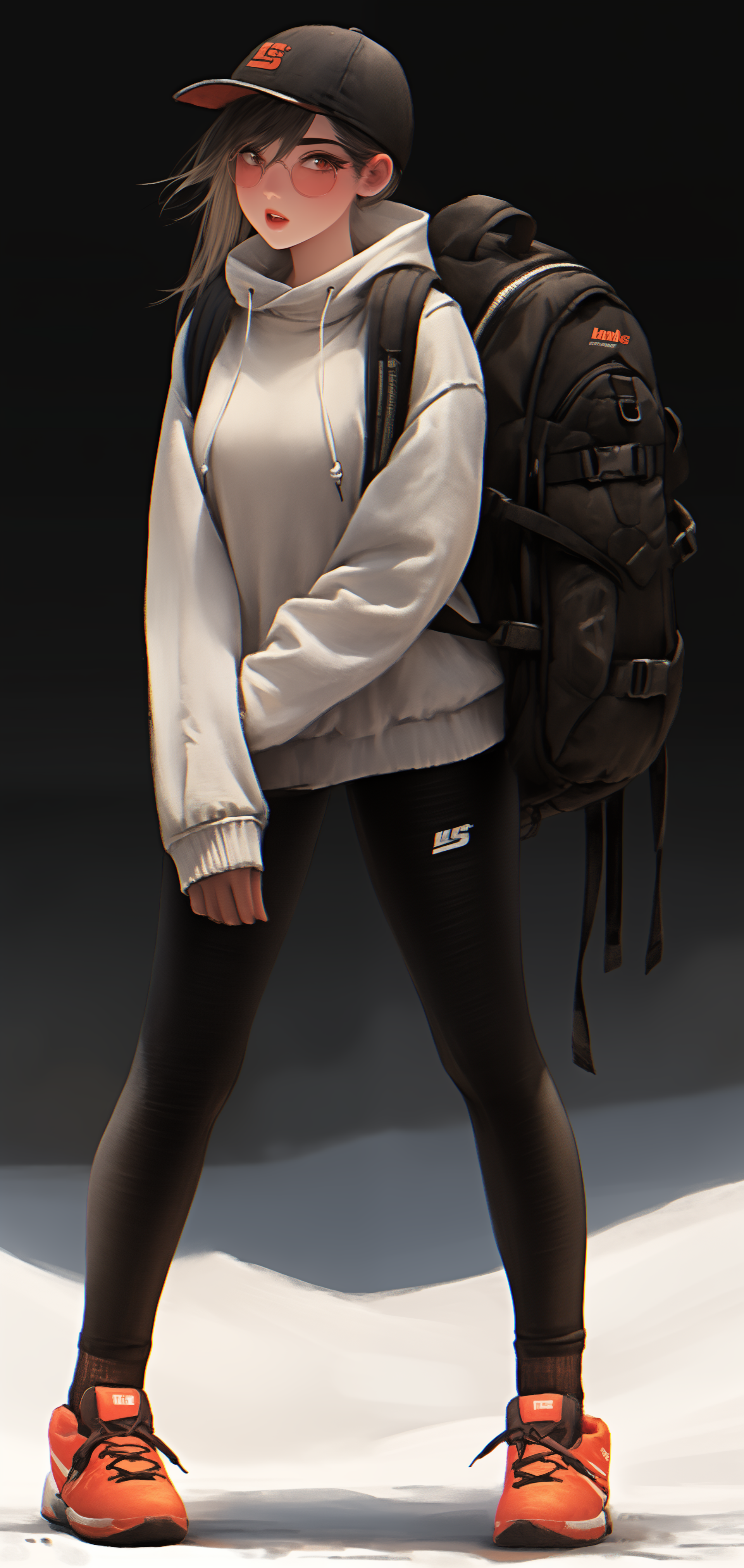 Download Cartoon Girl Fashion Model Beautiful Girl Sportswear Phone Wallpaper by sdhan