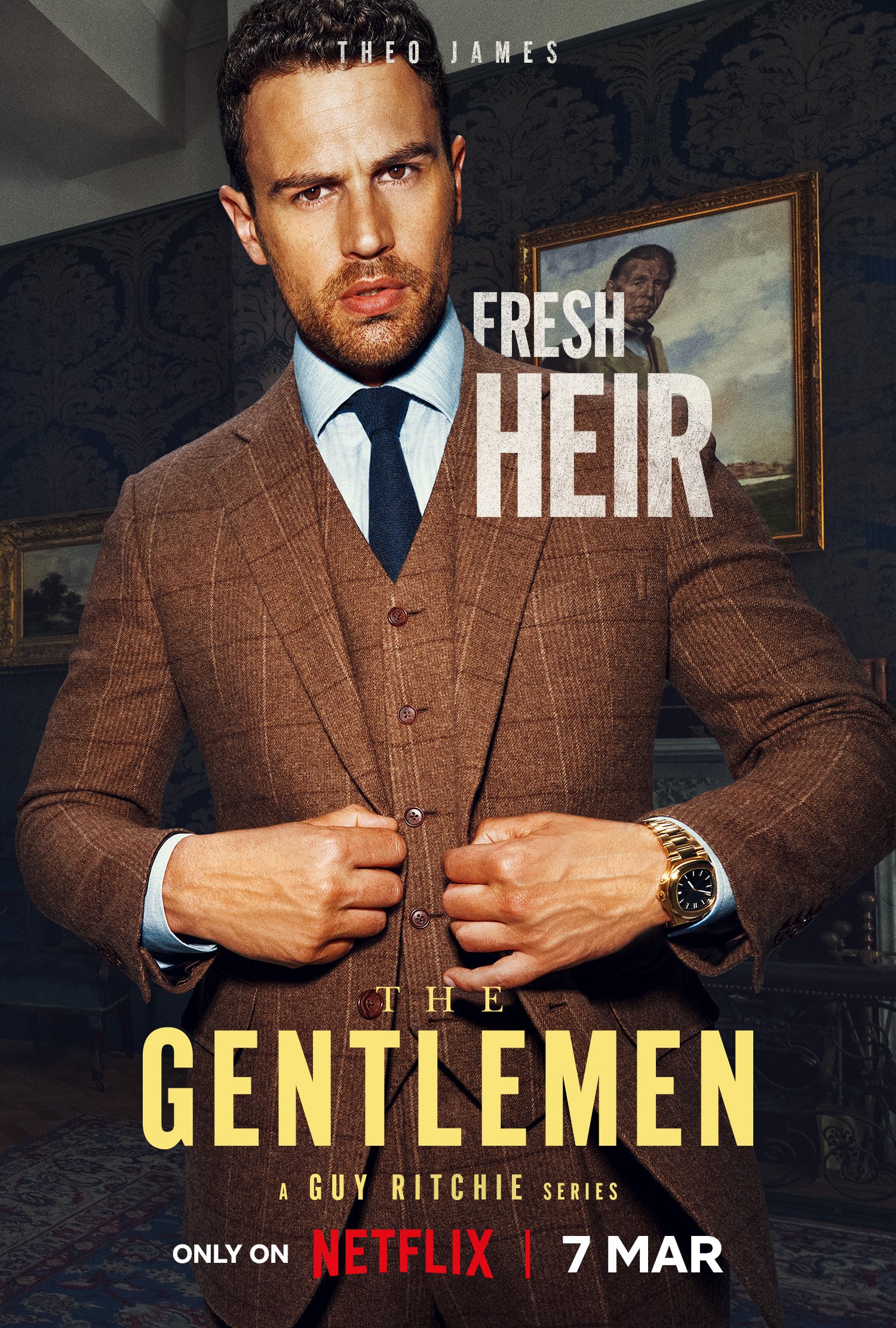 Download TV Show The Gentlemen (2024) Theo James Phone Wallpaper
