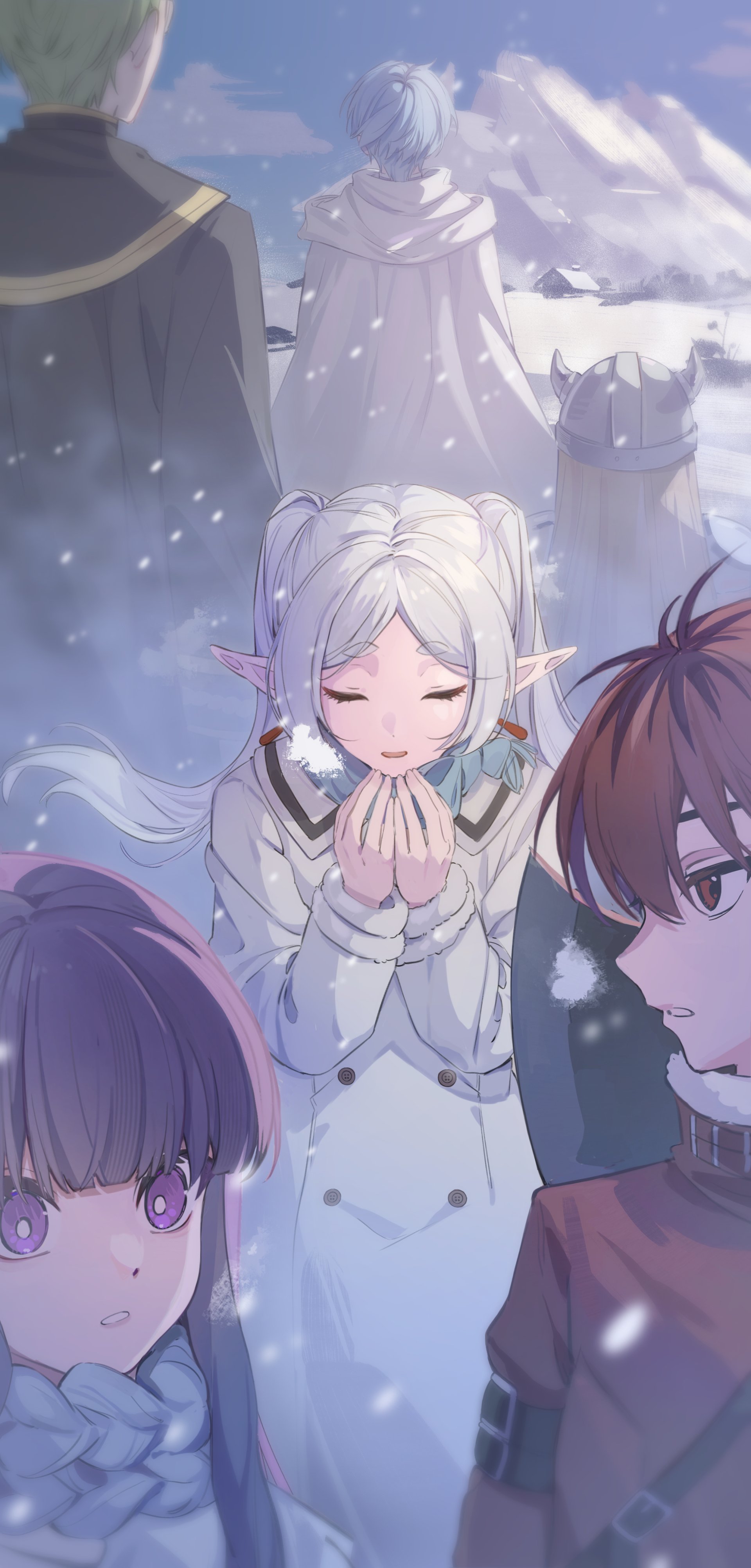 Download Anime Frieren (Frieren: Beyond Journey's End) Frieren: Beyond Journey's End Stark (Frieren: Beyond Journey's End) Fern (Frieren: Beyond Journey's End) Phone Wallpaper