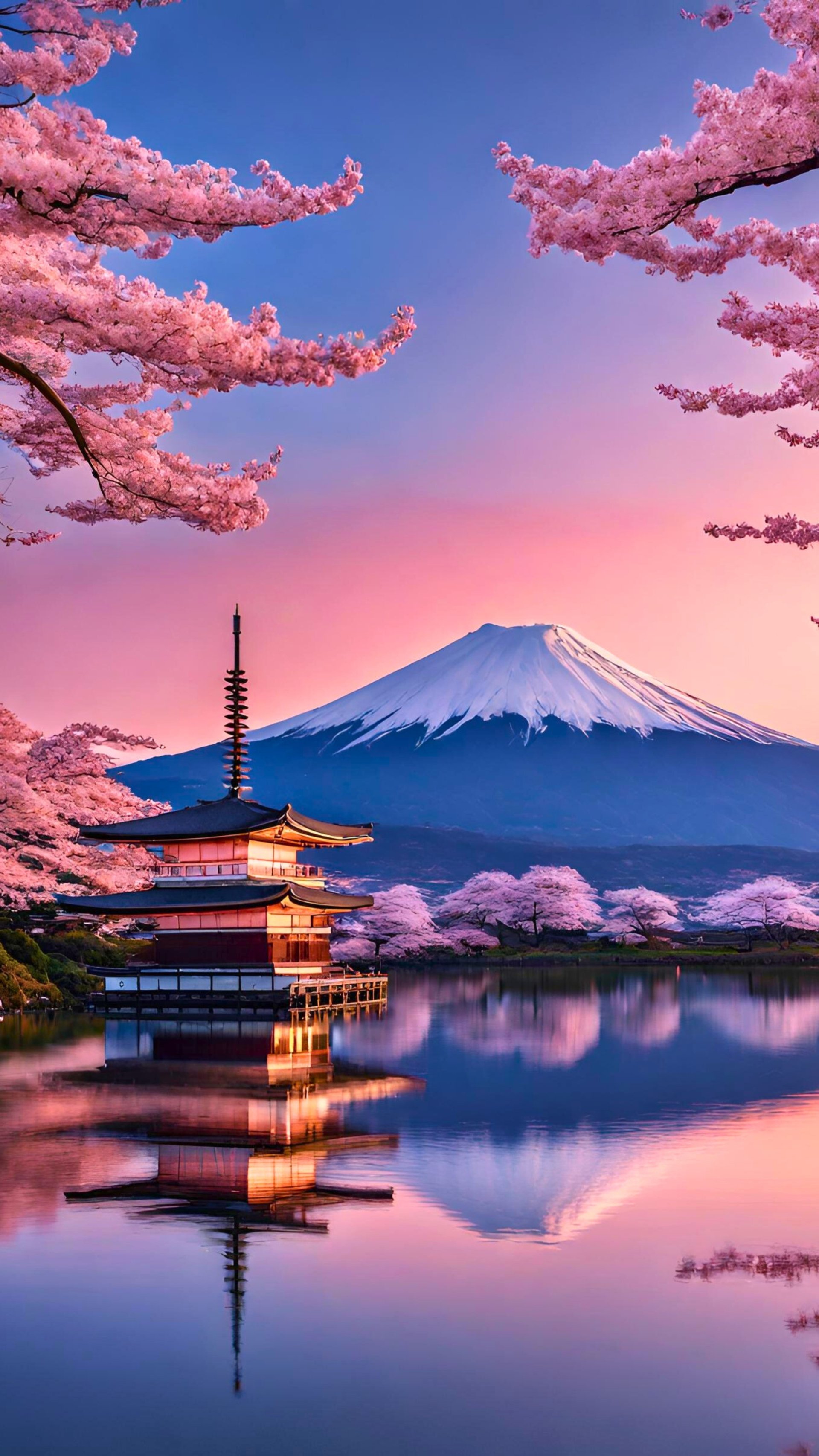 Download Japanese Style Concept Art Phone Wallpaper