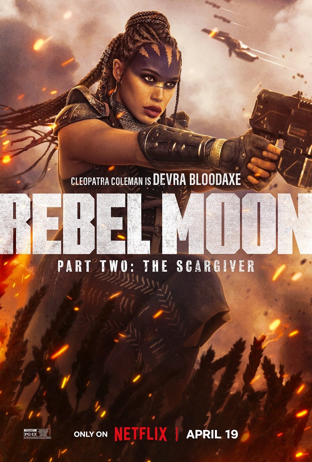 Download Movie Rebel Moon - Part Two: The Scargiver Cleopatra Coleman Phone Wallpaper