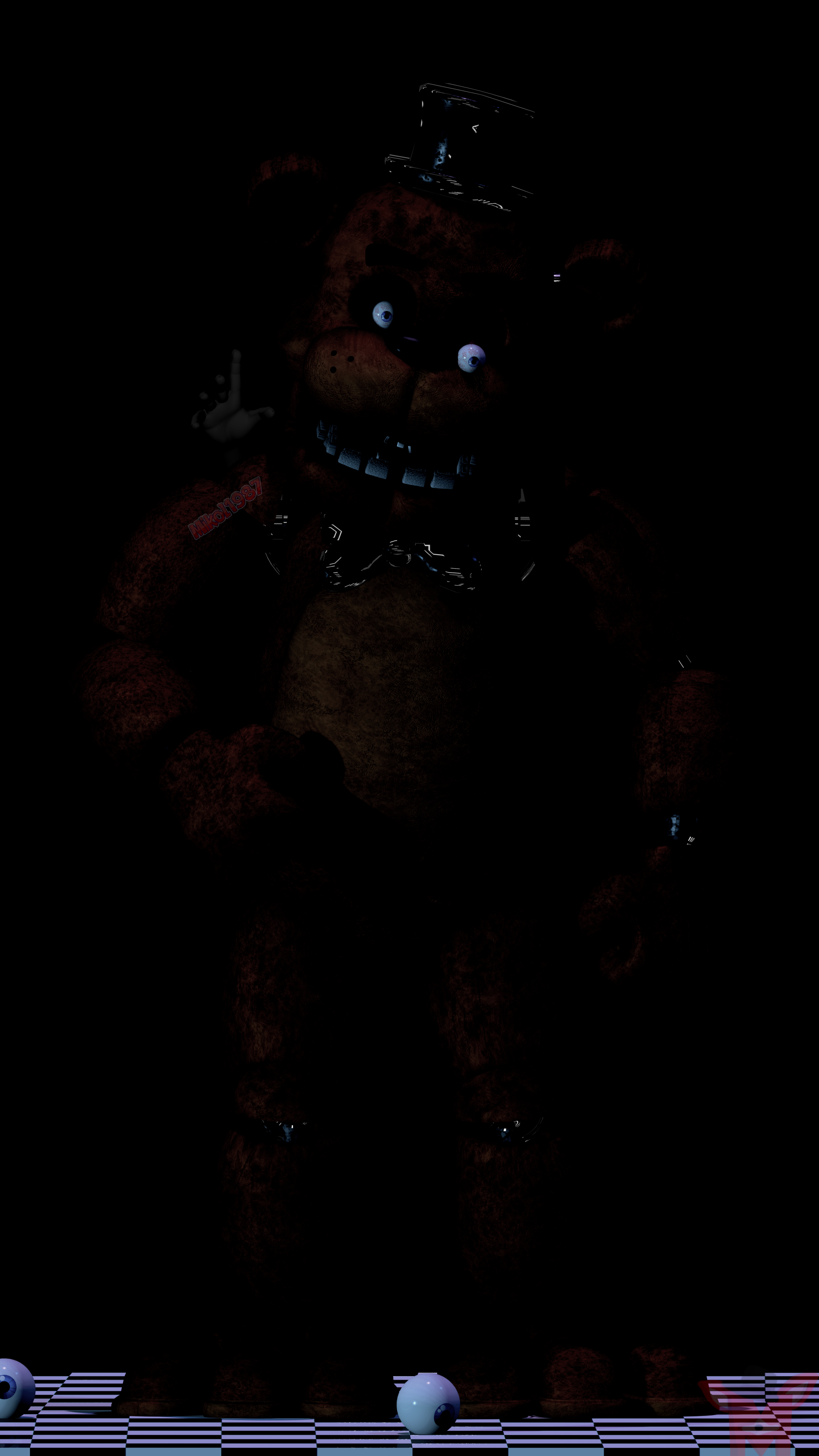 Download Fazbear Entertainment Freddy Fazbear's Pizza Classic Animatronics Original Animatronics Five Nights At Freddy's Phone Wallpaper