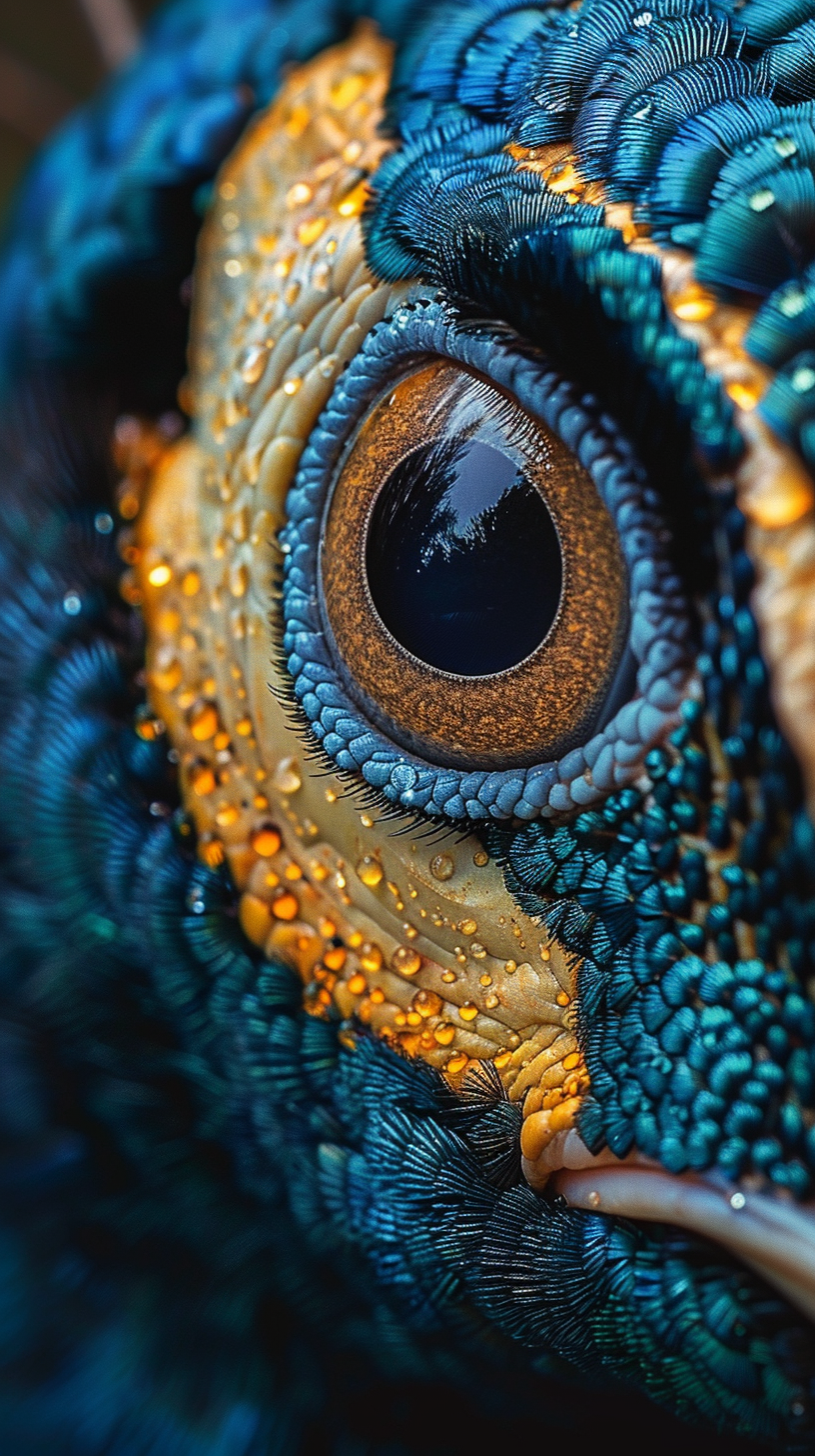 Peacock Close Up by Eclipxa