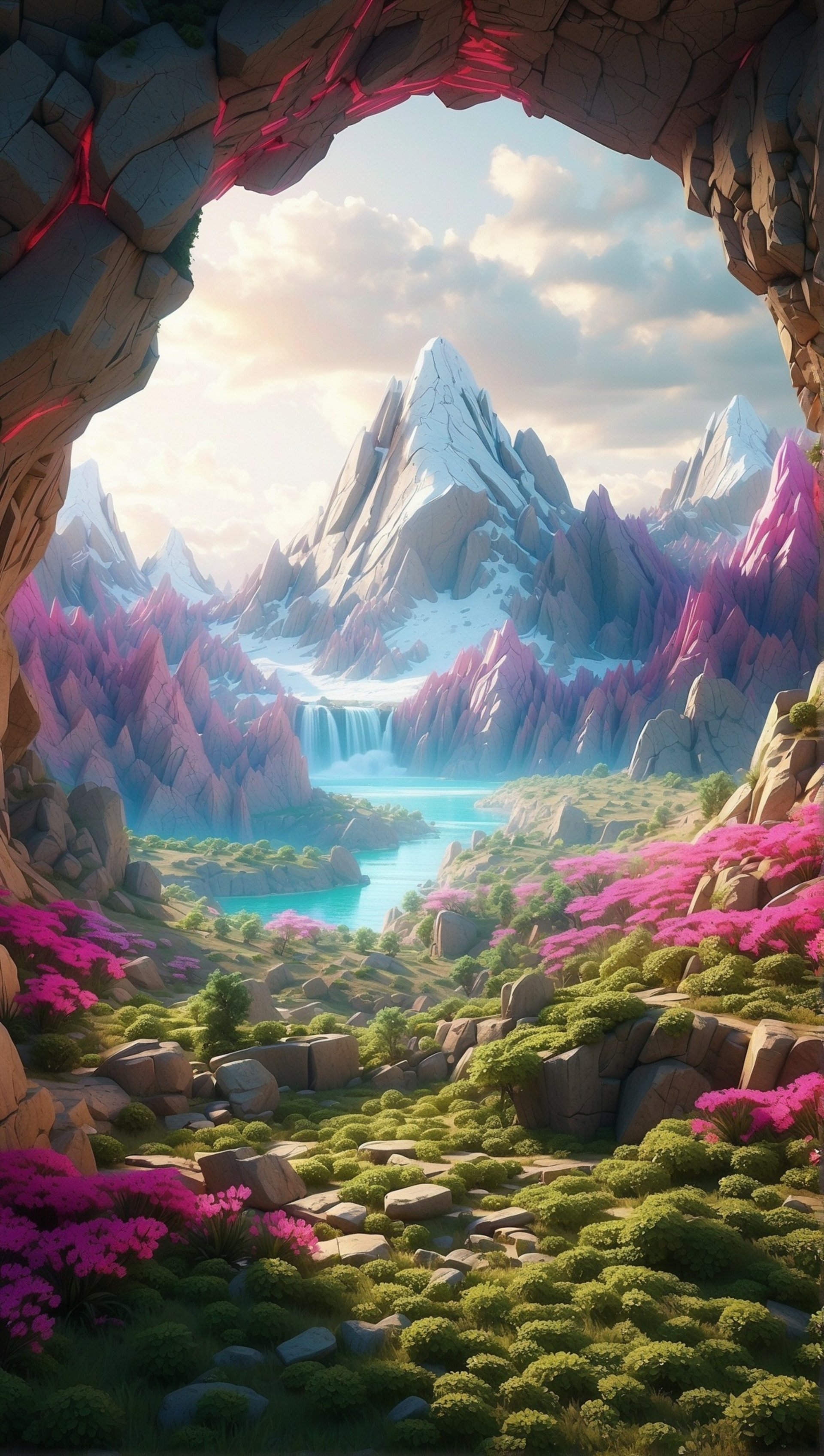 fantasy world phone wallpaper by INFER
