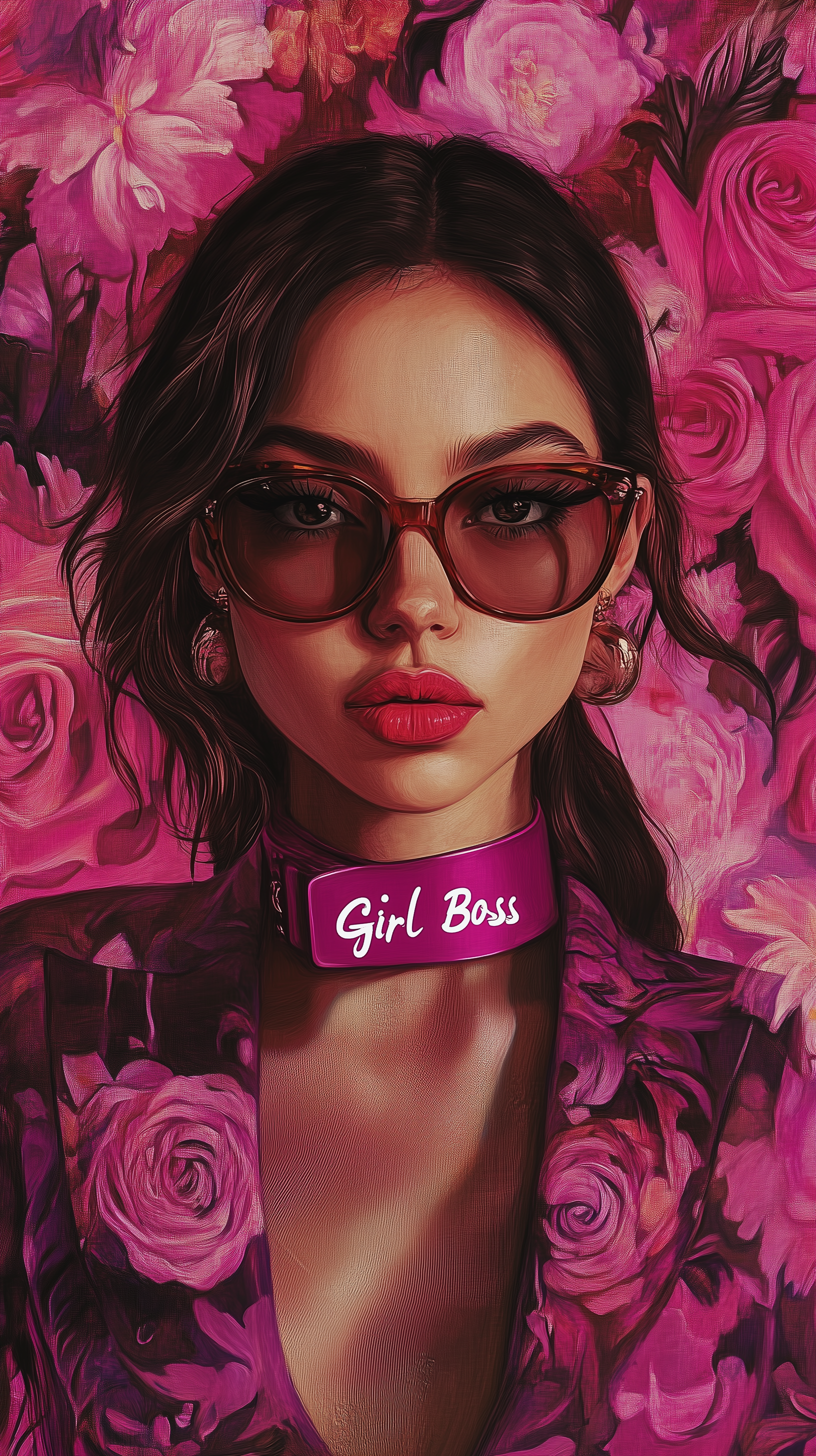 A minimalist phone wallpaper featuring the empowering phrase Girl Boss, inspiring confidence and motivation in everyday life.