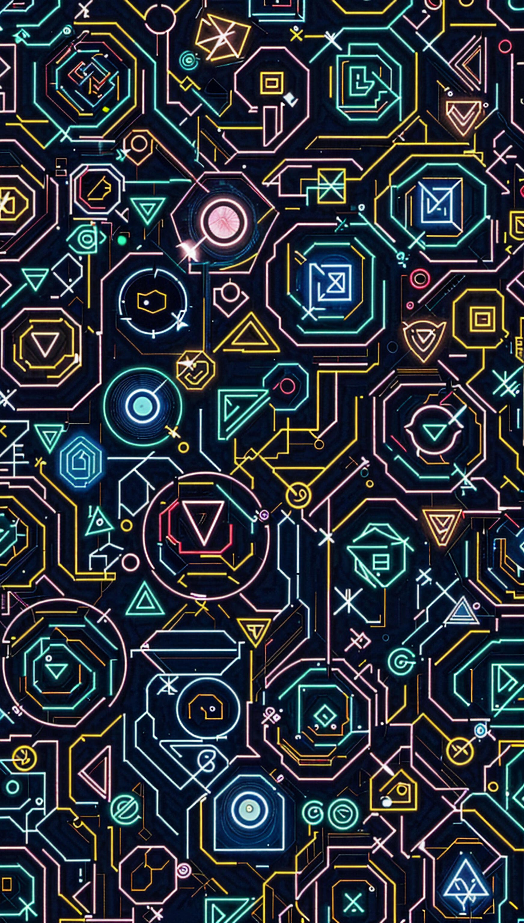 Neon Circuit Dreams by AVImages