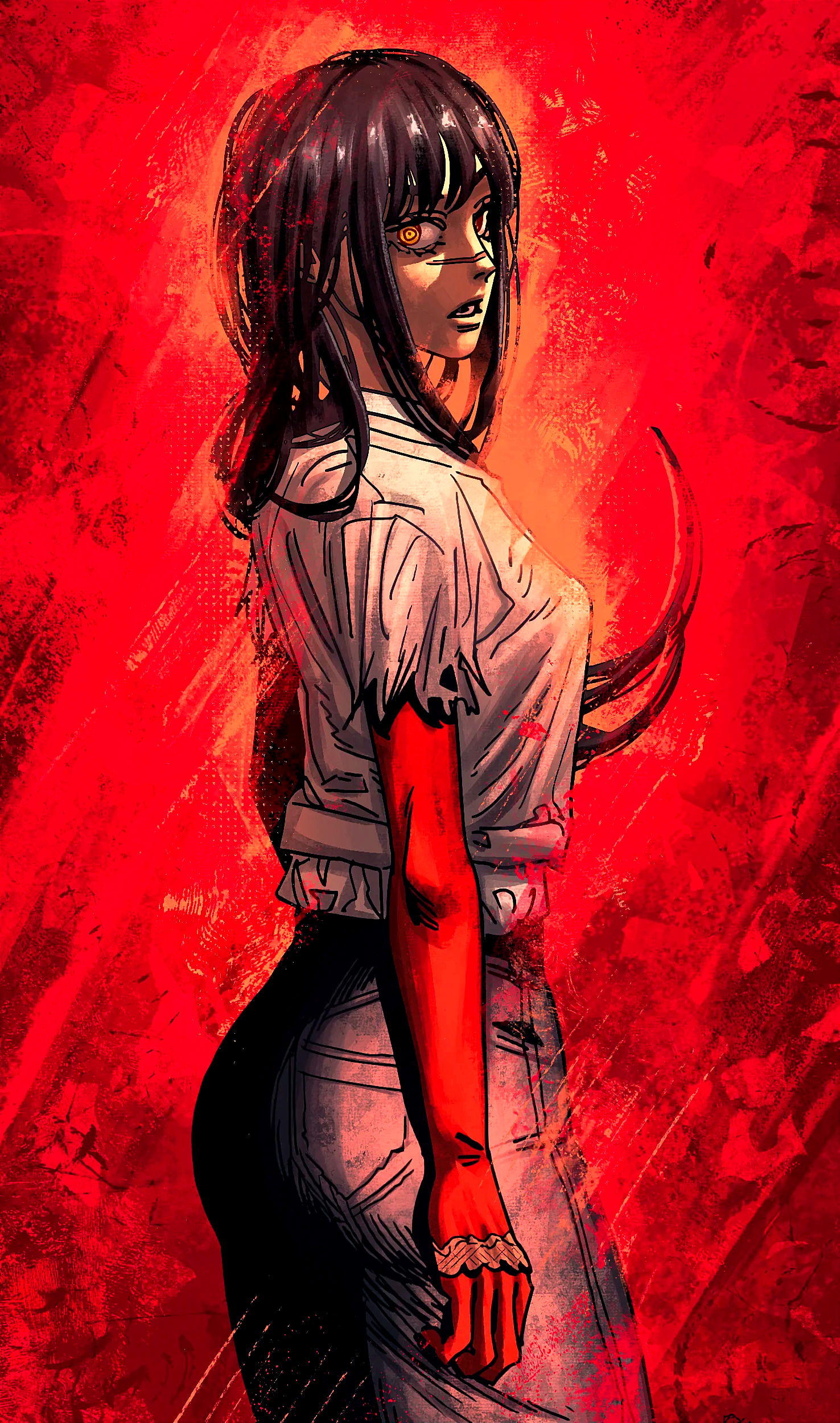 Download Chainsaw Man Yoru (Chainsaw Man) Phone Wallpaper