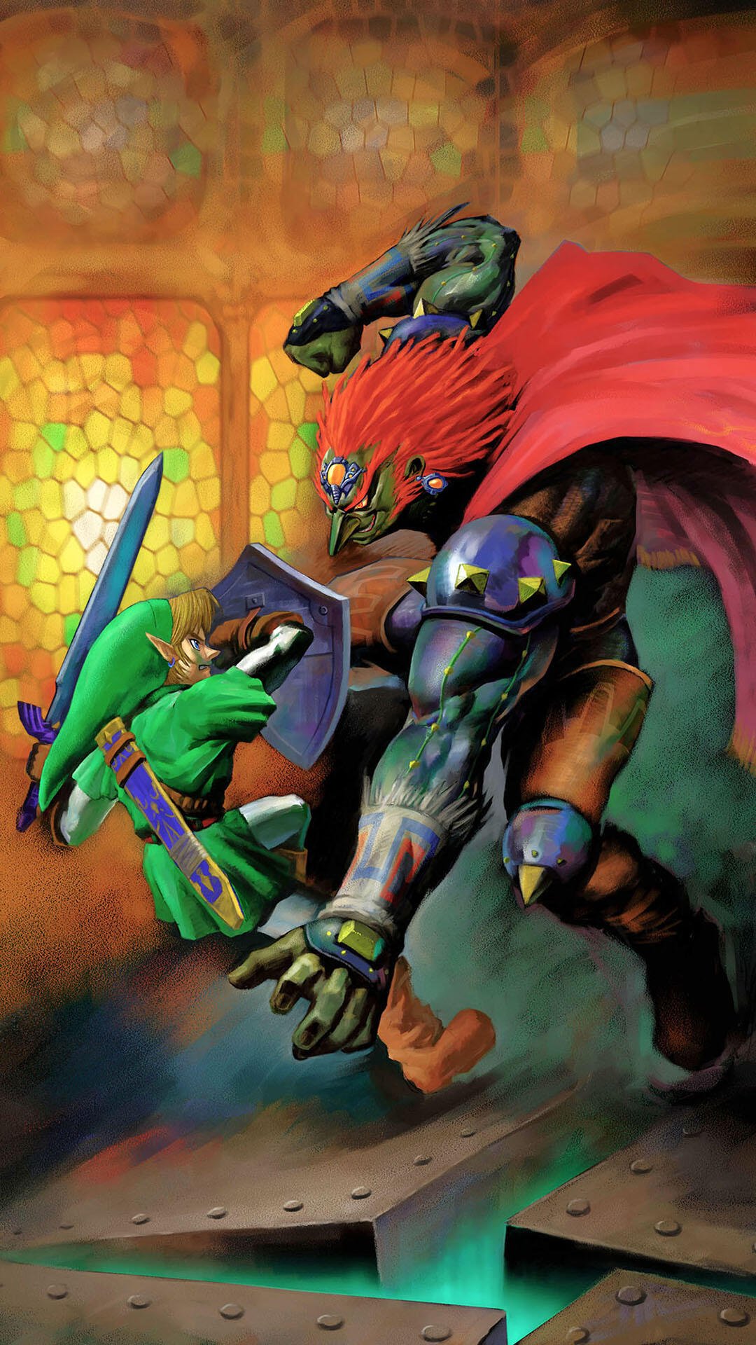 Download The Legend Of Zelda: Ocarina Of Time Link Ganon (The Legend Of Zelda) Phone Wallpaper