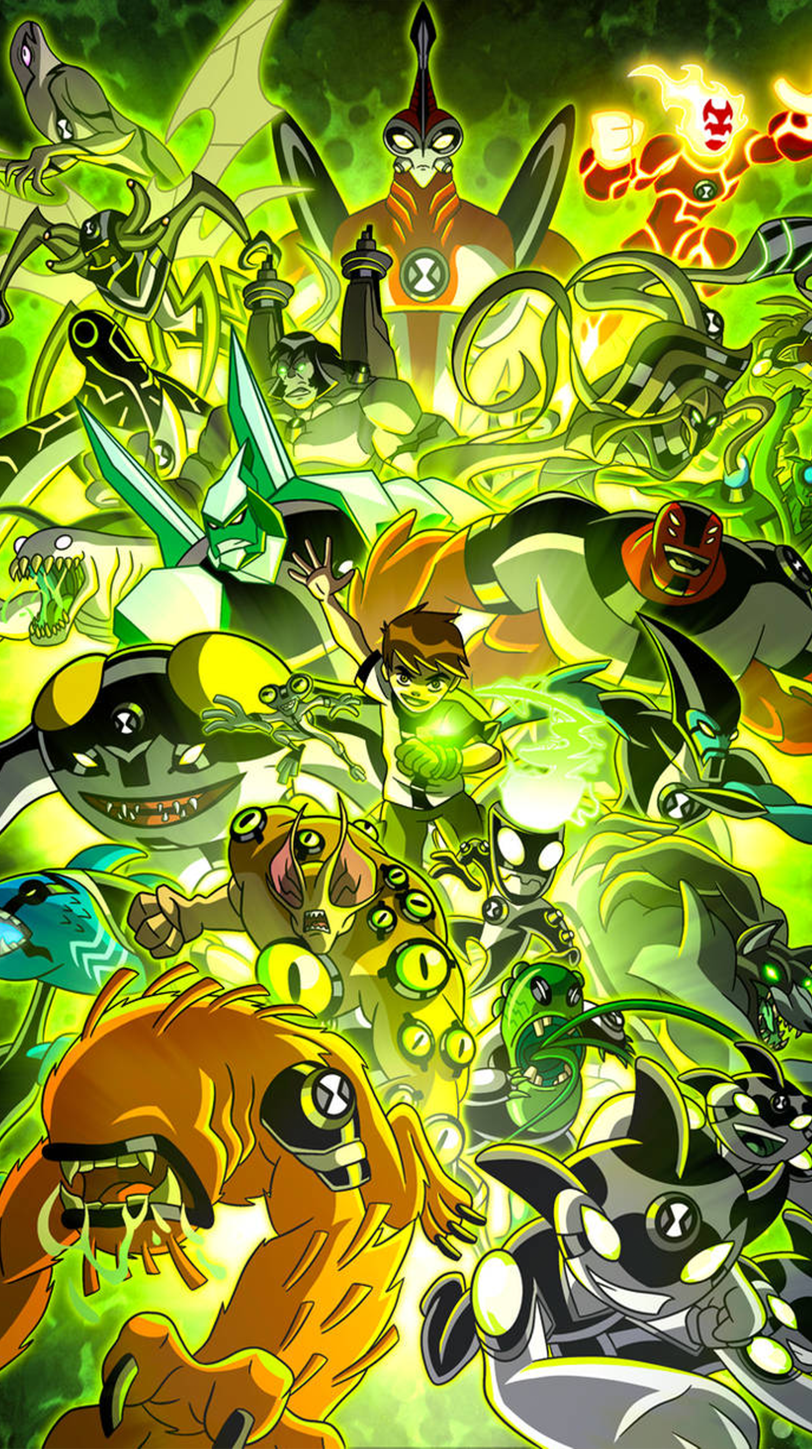 Download Ben 10 Ben 10: Alien Force Ben 10: Omniverse Ben 10: Ultimate Alien Ben 10 (2016) Phone Wallpaper