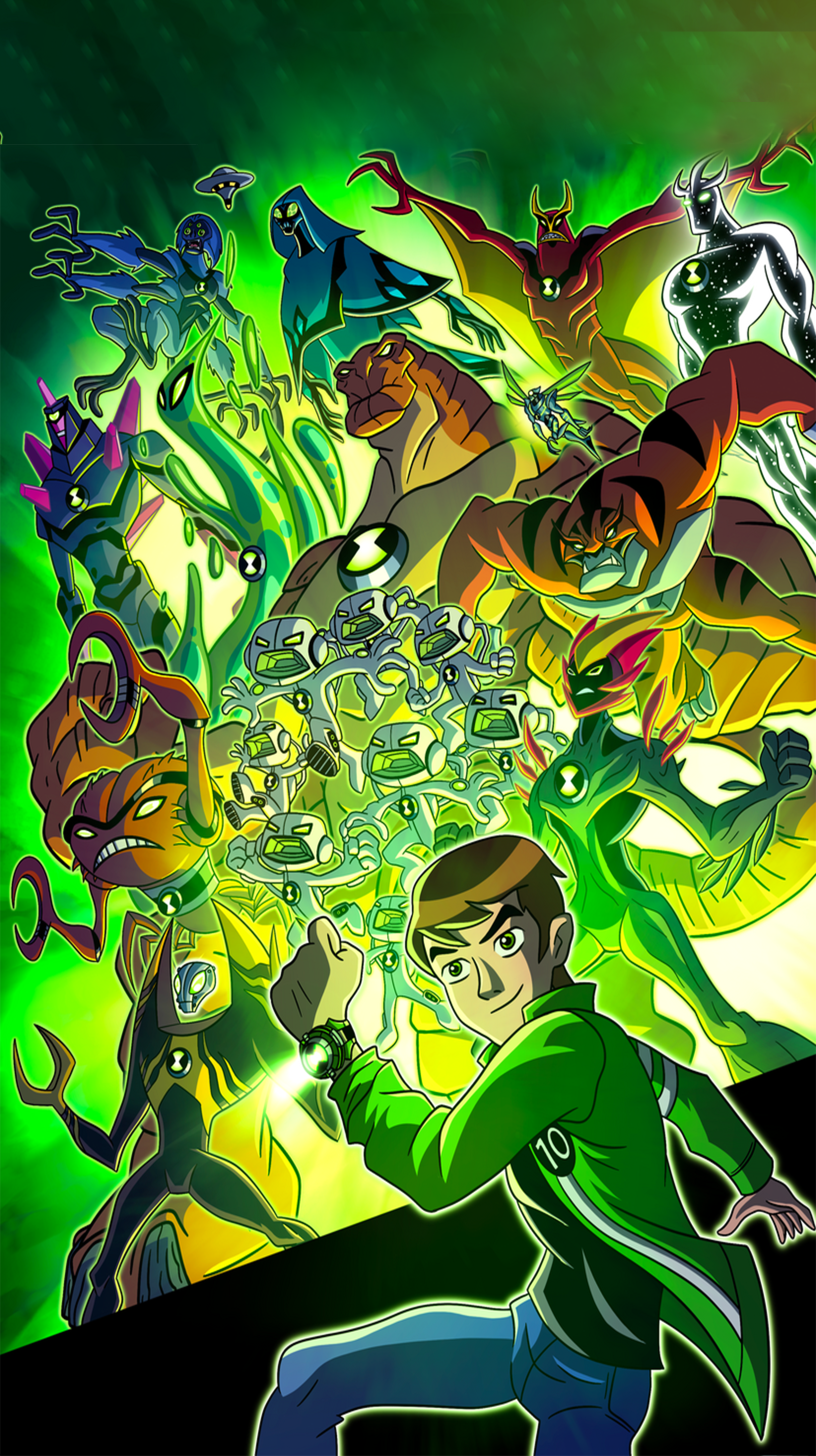 Download Ben 10 Ben 10: Alien Force Ben 10: Omniverse Ben 10: Ultimate Alien Ben 10 (2016) Phone Wallpaper