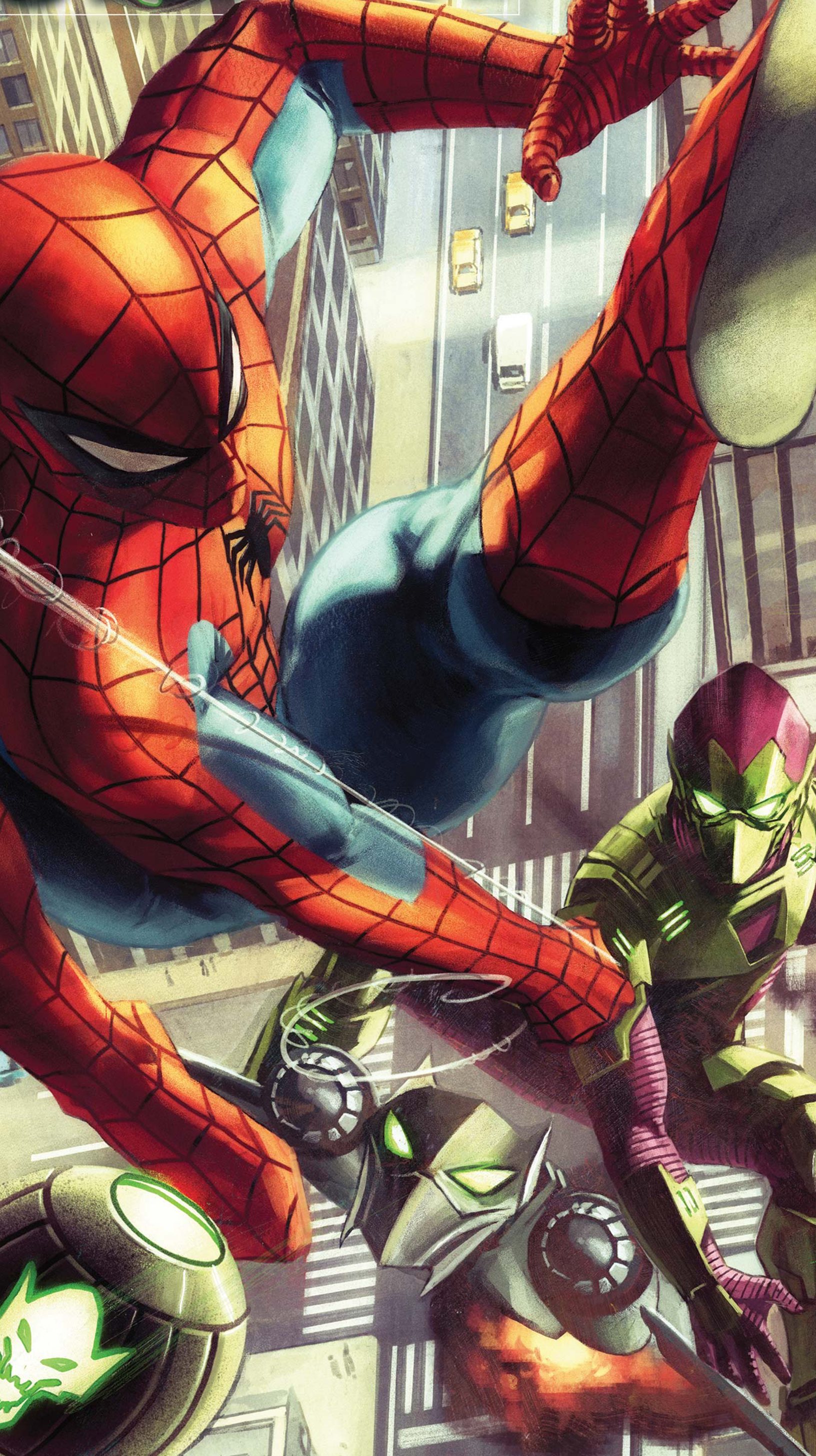 Download Ultimate Spider-Man Peter Parker Comic Comic Art Phone Wallpaper