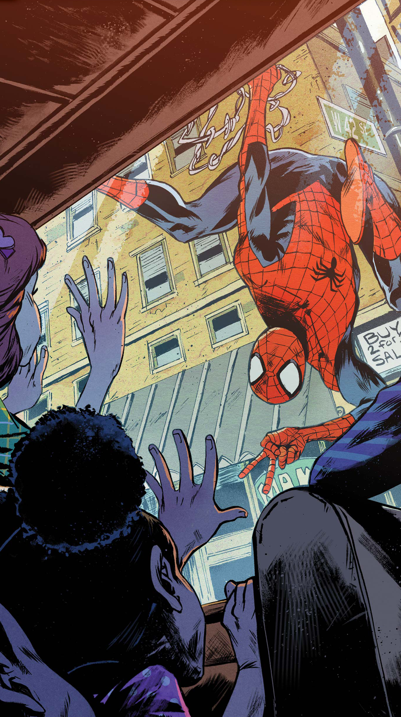 Download Peter Parker Ultimate Spider-Man Comic Comic Art Phone Wallpaper