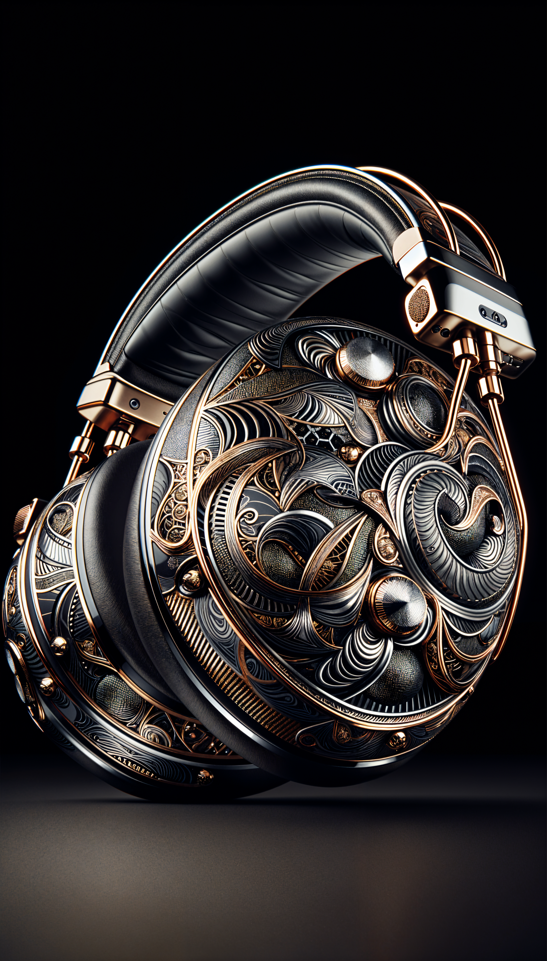 Artistic Headphones Wallpaper for Your Phone by QuantumCurator