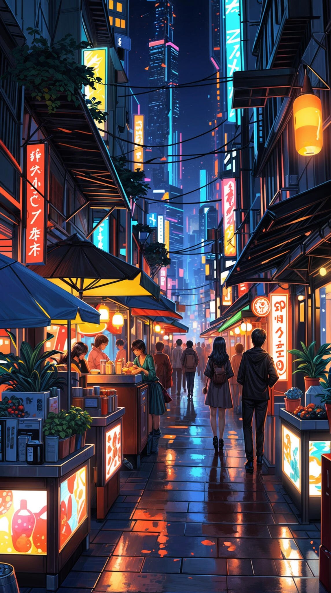 anime city wallpaper by neuro21