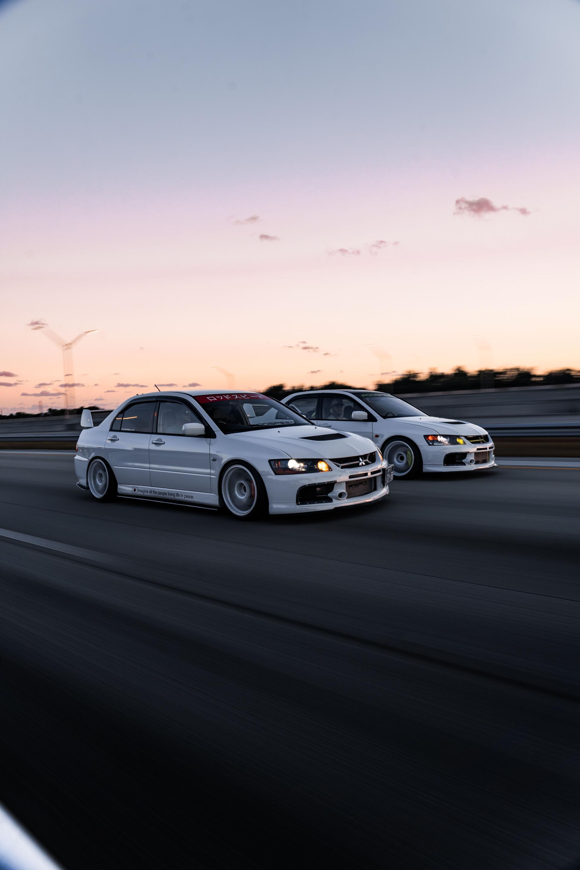 Download Car Mitsubishi Lancer Evolution IX Phone Wallpaper