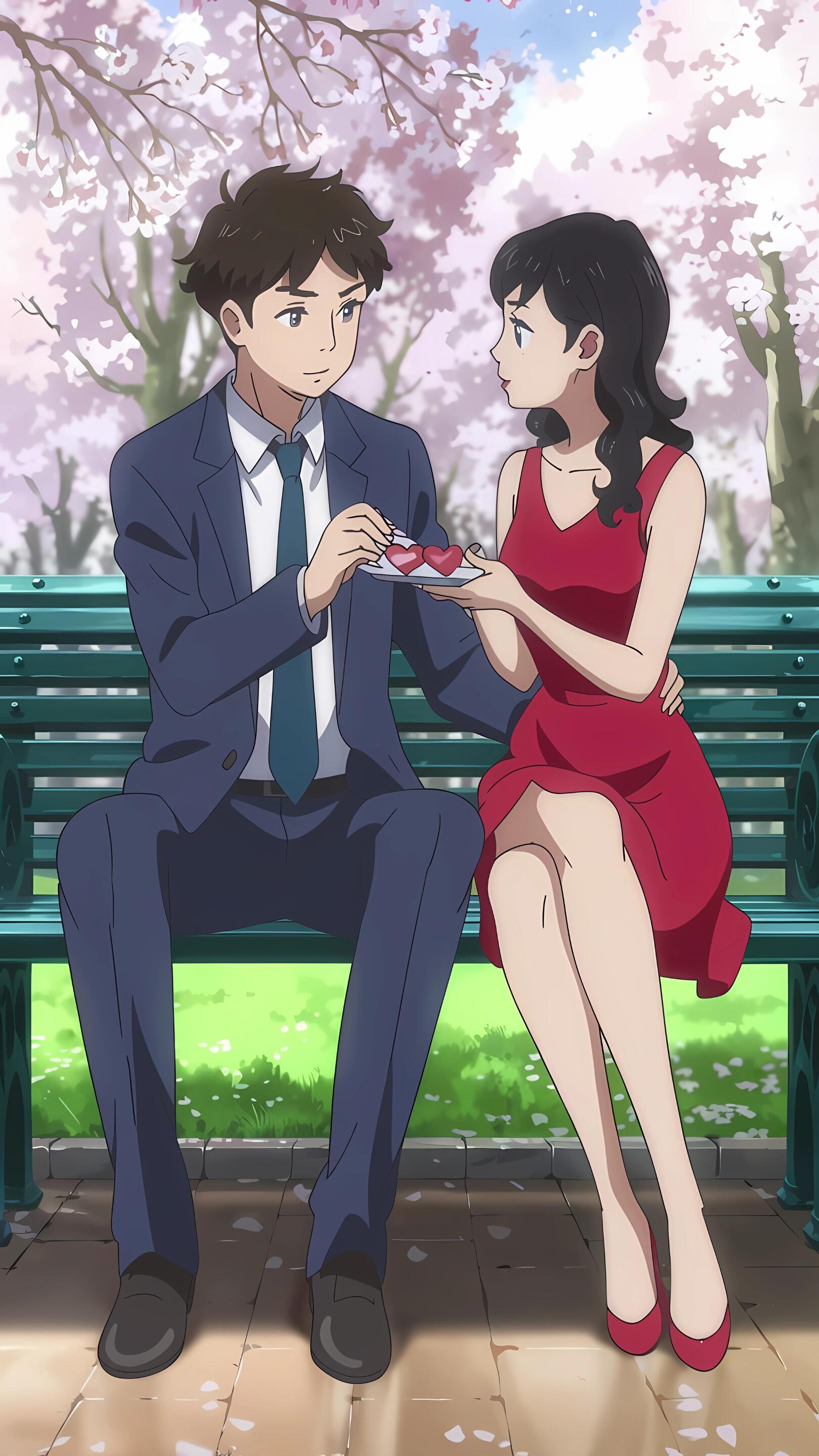 Download Anime Boy Girl Anime Girl Anime Boy Phone Wallpaper