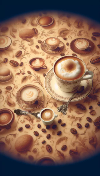 Wallpaper Coffee Cappuccino Grain Cup Food Closeup