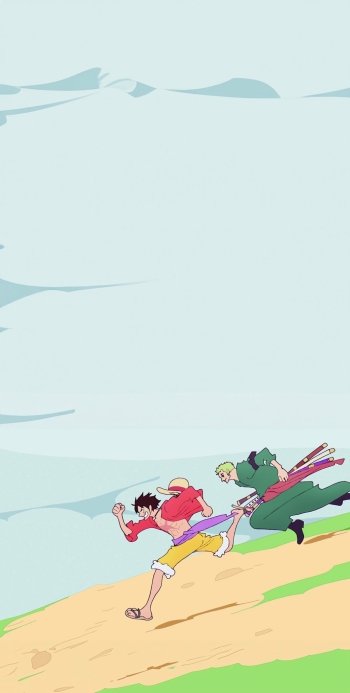 Anime One Piece Monkey D. Luffy Roronoa Zoro Phone Wallpaper