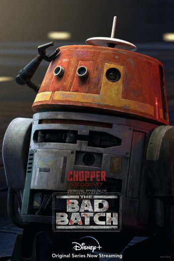 Star Wars: The Bad Batch Chopper droid wallpaper for mobile phones - Disney+ TV show promotion.