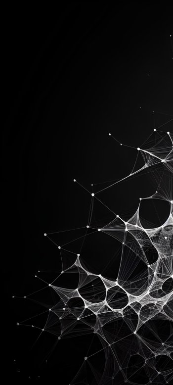 Abstract network connection lines on black