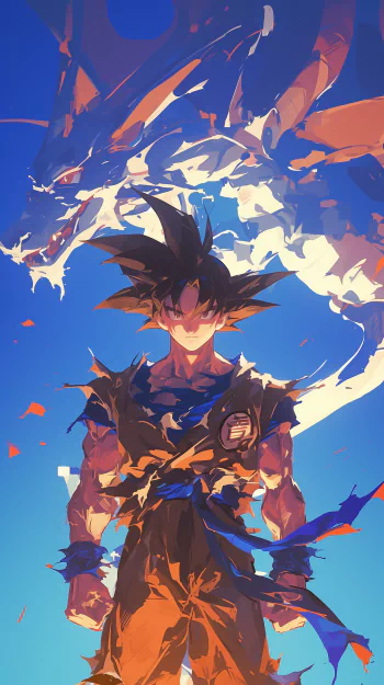 Goku blue, son goku HD phone wallpaper