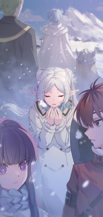 Anime Frieren (Frieren: Beyond Journey's End) Frieren: Beyond Journey's End Stark (Frieren: Beyond Journey's End) Fern (Frieren: Beyond Journey's End) Phone Wallpaper