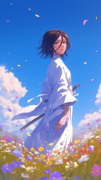 Anime Bleach Rukia Kuchiki Phone Wallpaper