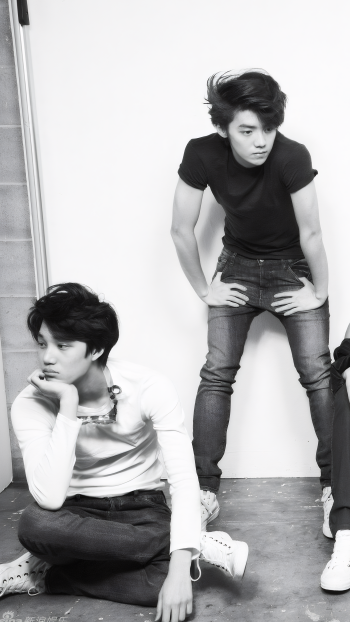  KAI Phone Wallpaper | EXO - MAMA (Photoshoot; 4K UPSCALE)