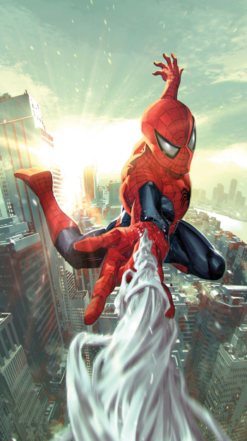 Ultimate Spider-Man Peter Parker Comic comic art Phone Wallpaper