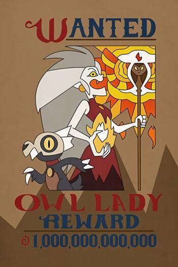  Wanted Owl Lady - The Owl House - Poster