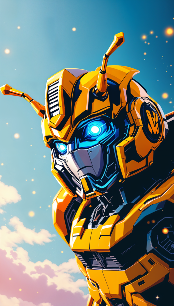 Bumblebee (Transformers) animation yellow Sci Fi Phone Wallpaper