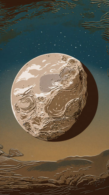 Mercury (Planet) moon space Stars landscape Phone Wallpaper