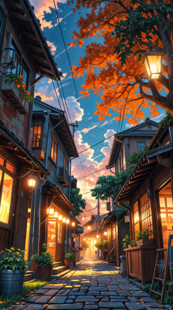 Anime anime city anime concept art anime landscape Phone Wallpaper