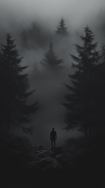 black dark Phone Wallpaper