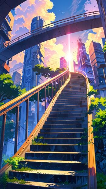 Anime star divine sky Sky Anime Phone Wallpaper