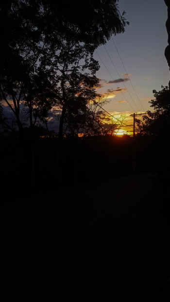 sunset sky evening landscape outdoor Phone Wallpaper