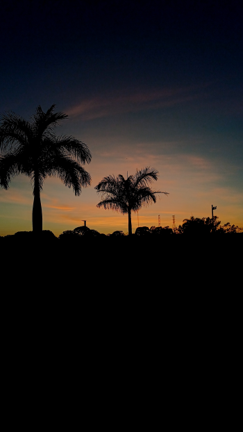 sunset sky evening landscape outdoor Phone Wallpaper