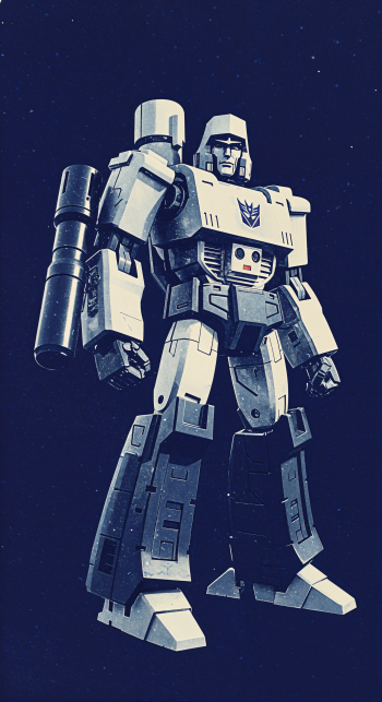 Dynamic wallpaper of Megatron, showcasing the iconic transformer in a stunning design. Compatible with both iPhones and Android phones.