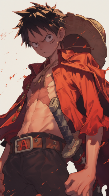 Anime One Piece Monkey D. Luffy Phone Wallpaper