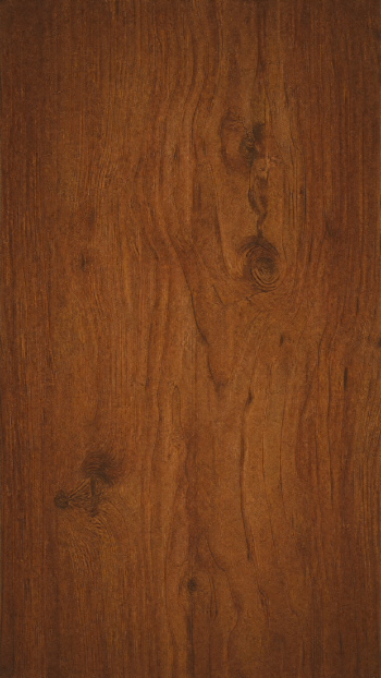 Vertical warm brown wood grain with knots and subtle texture, designed as a phone/iPhone wallpaper.