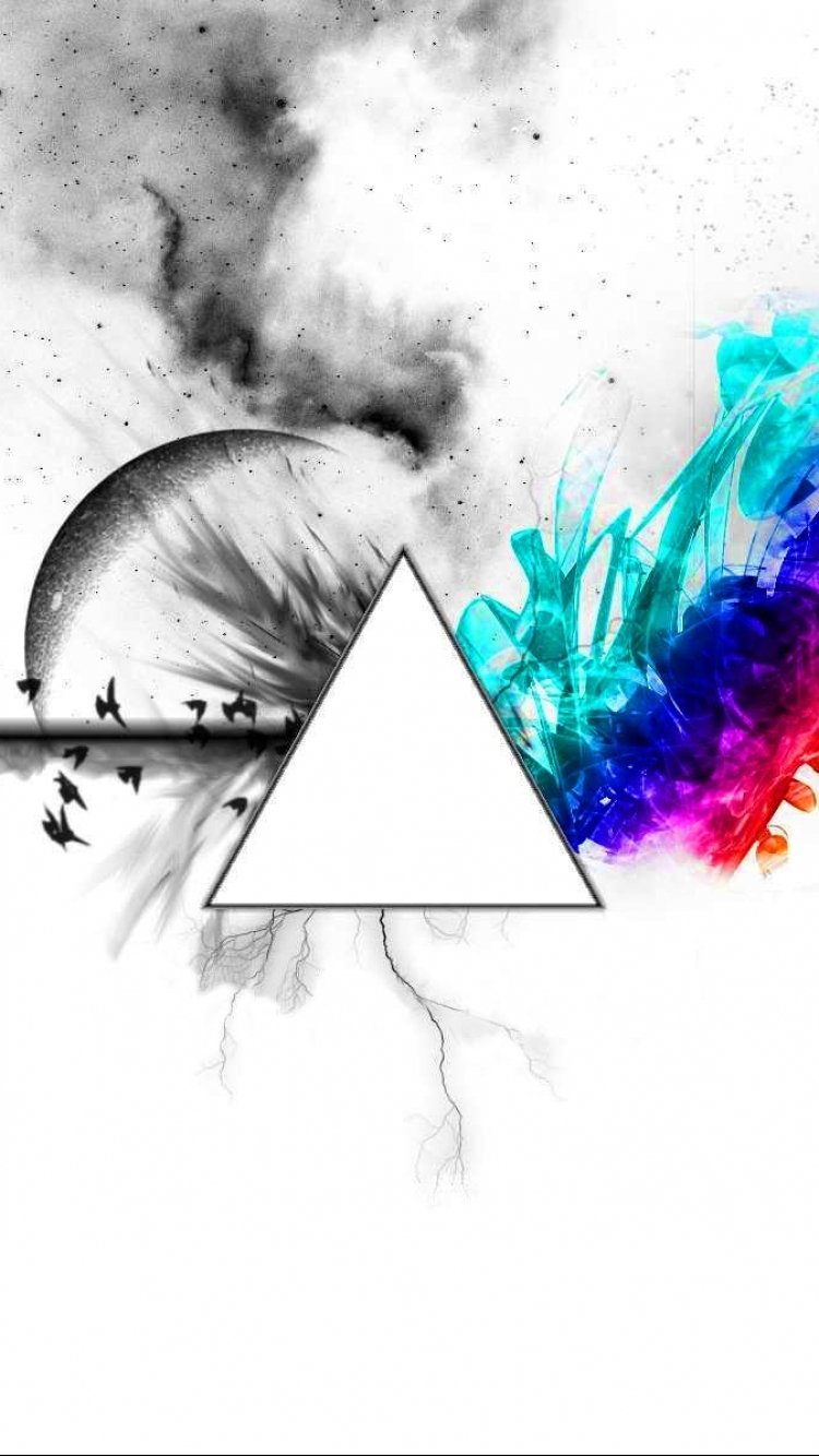 Download Dark Side Of The Moon Moon Music Pink Floyd Phone Wallpaper